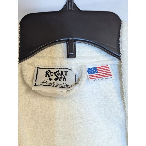 The Vinny Pro-Celebrity Invitational White Bathrobe 1X/2X Big Resort & Spa 100% - Picture 3 of 6